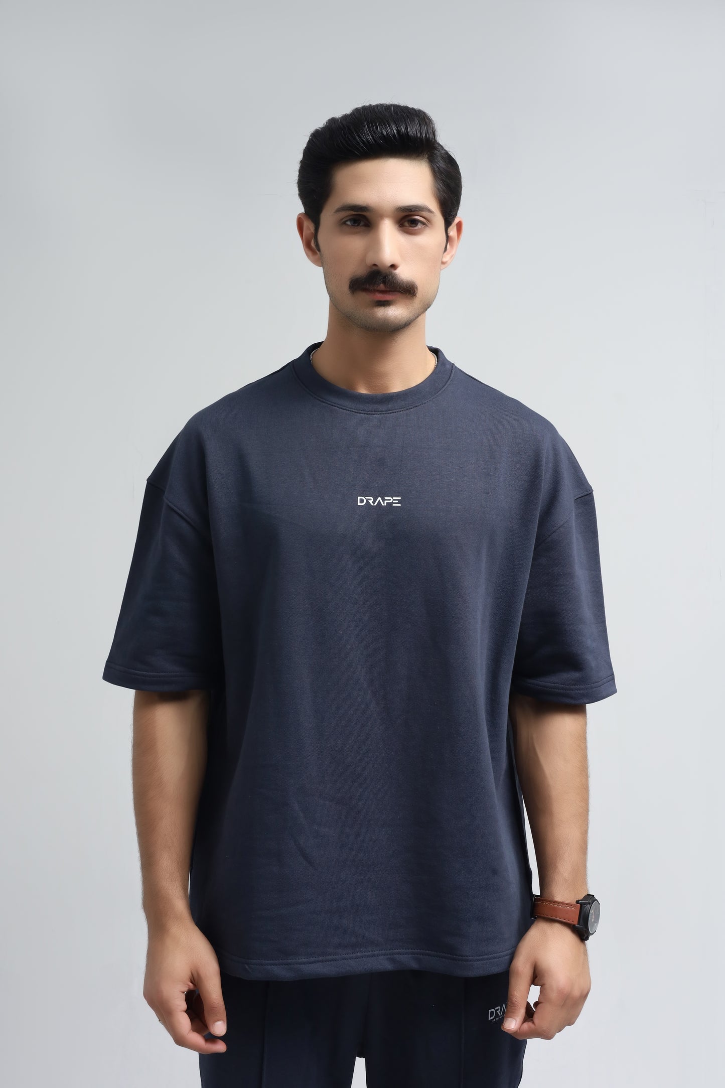 Midnight Blue Drop Shoulder T-Shirt