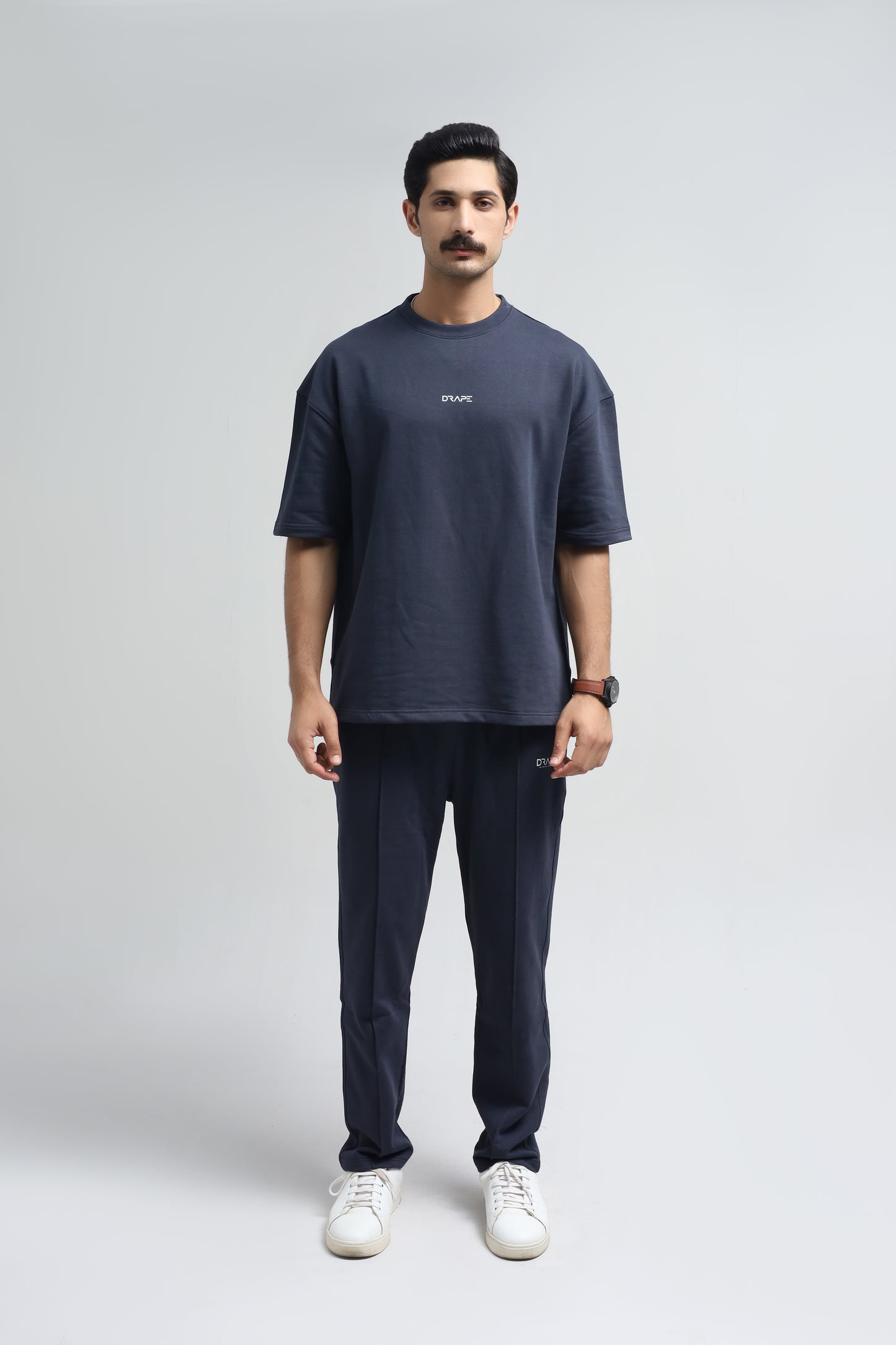 Midnight Blue Drop Shoulder T-Shirt