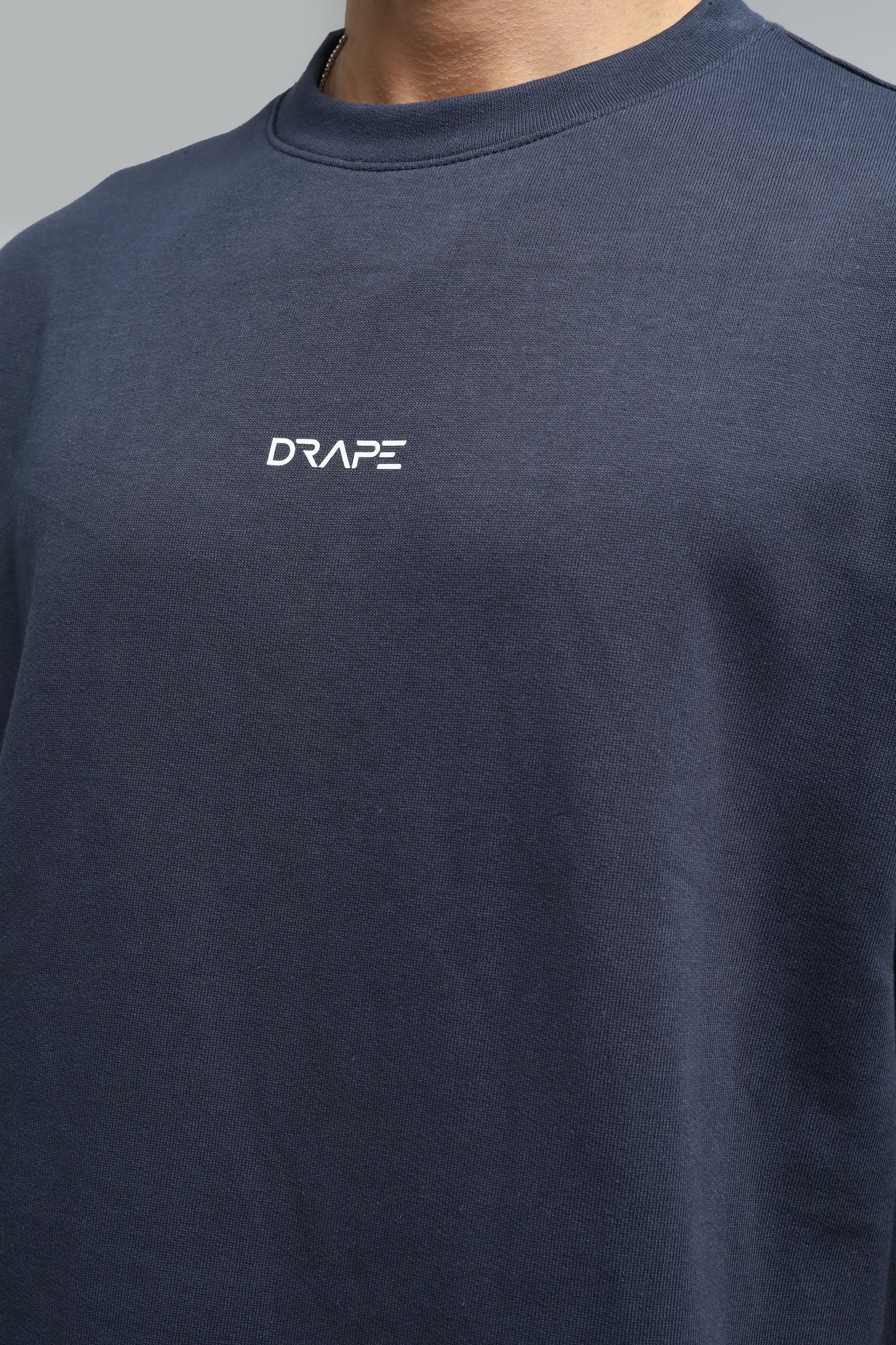 Midnight Blue Drop Shoulder T-Shirt