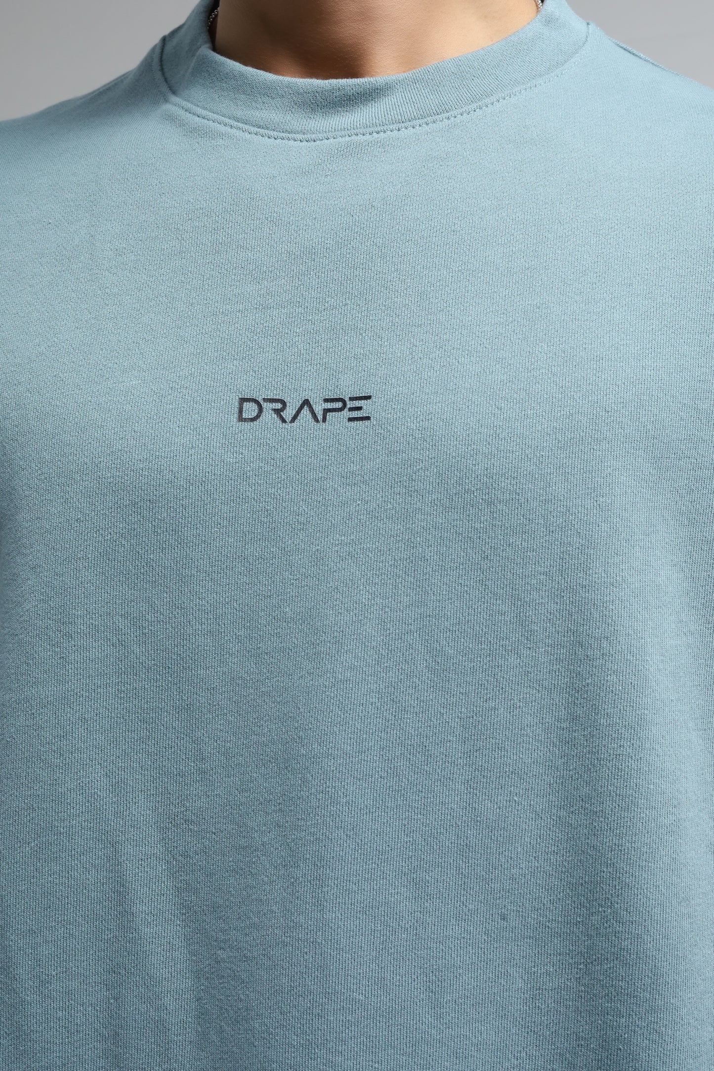 Slate Blue Drop Shoulder T-Shirt