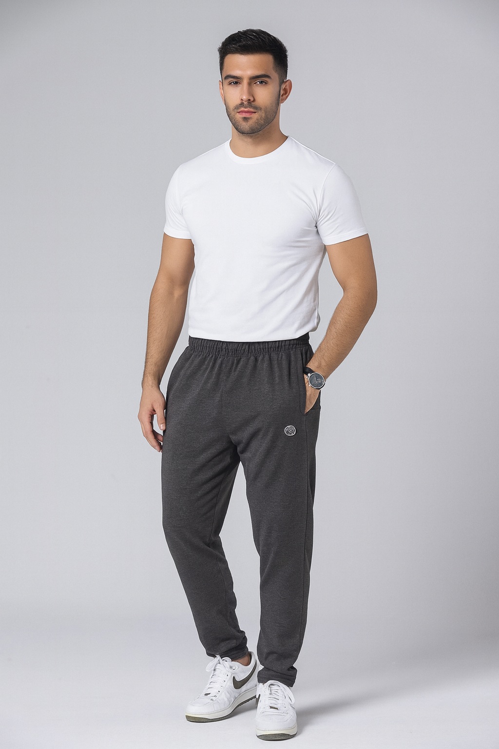 Charcoal Baggy Trouser