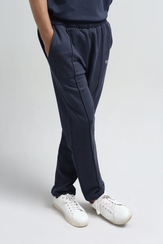 Midnight Blue Pleated Trousers