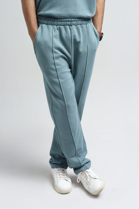 Slate blue Pleated Trouser